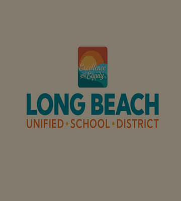 Official Long Beach Unified School District logo featuring the phrase Excellence and Equity